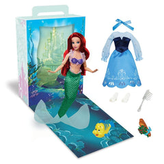 Disney Store Ariel Story Doll with glittering mermaid tail for imaginative play