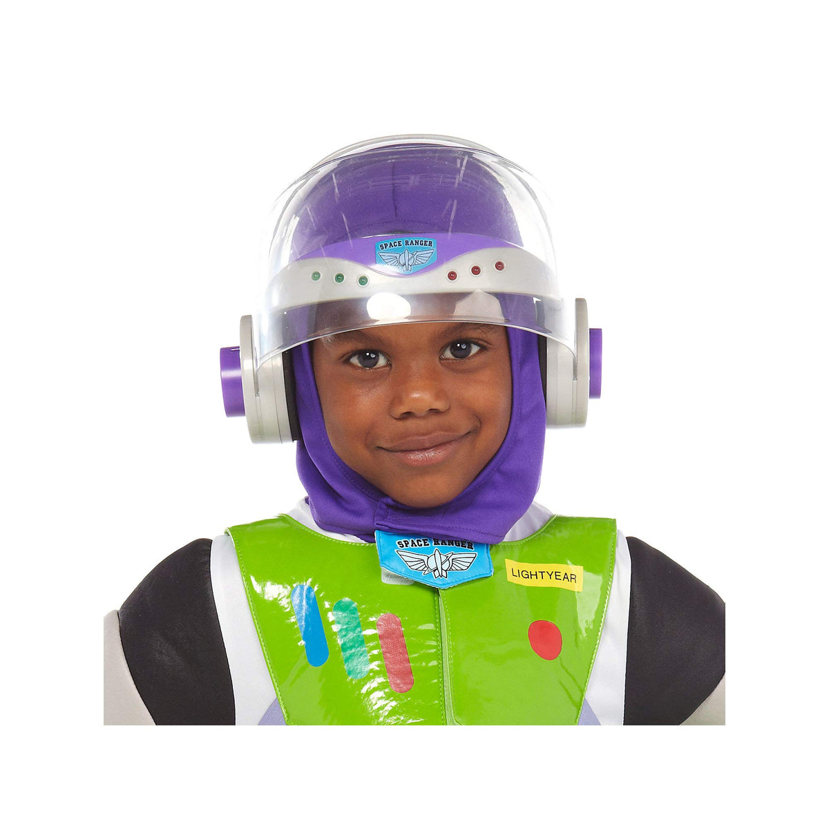 Disney Store Buzz Lightyear helmet with light-up visor for imaginative play and night missions