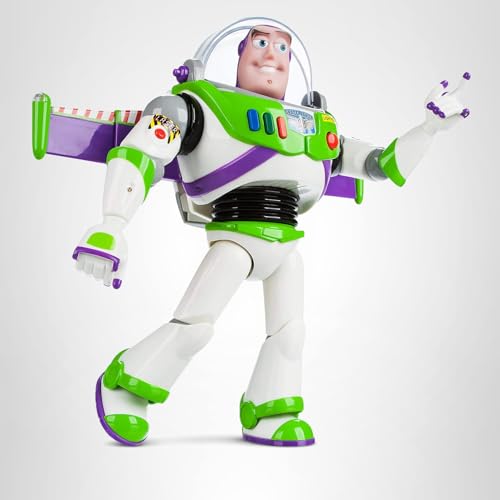Buzz Lightyear fully articulated joints allow versatile poses for adventures
