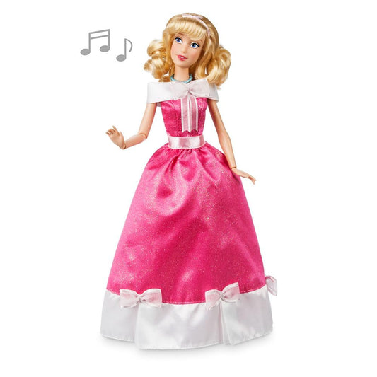 Disney Store Cinderella singing doll with glitter details, sparks storytelling and musical play.