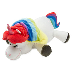 Disney Store Cuddleez Rainbow Unicorn big plush, ultra-soft cuddle companion for kids and fans.