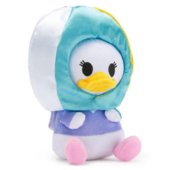 Disney Store Daisy Duck plush features embroidered details for expressive, lasting charm.