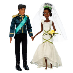 Disney Store Tiana in bridal gown, ideal for imaginative princess play.