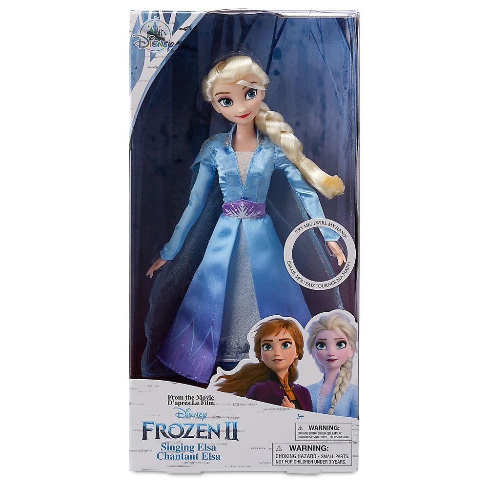 Disney Store Elsa fully poseable doll inspires imaginative storytelling and adventures.