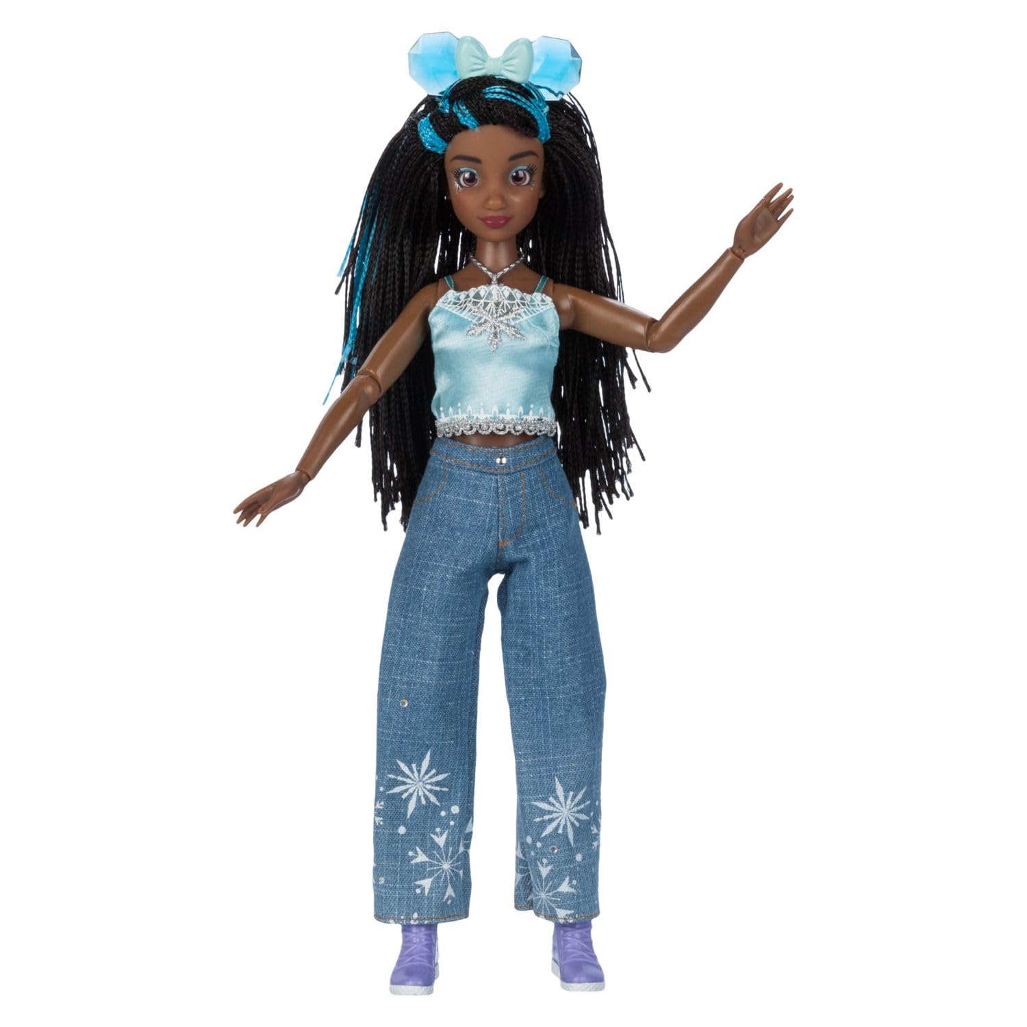 Disney Store Elsa ILY 4EVER doll features Minnie balloon and park snack surprise.