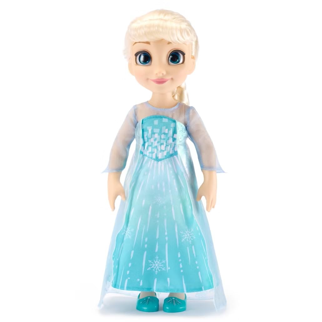 Disney Store Elsa dress close-up with snowflake pattern for imaginative play