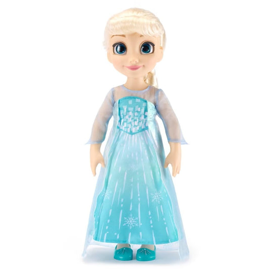 Disney Store Elsa dress close-up with snowflake pattern for imaginative play