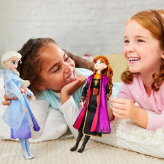 Disney Store Elsa satin costume with organza cape for dazzling princess dress-up moments.