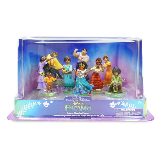 Disney Store Encanto deluxe figure play set close-up portraits of characters highlighting sculpted details
