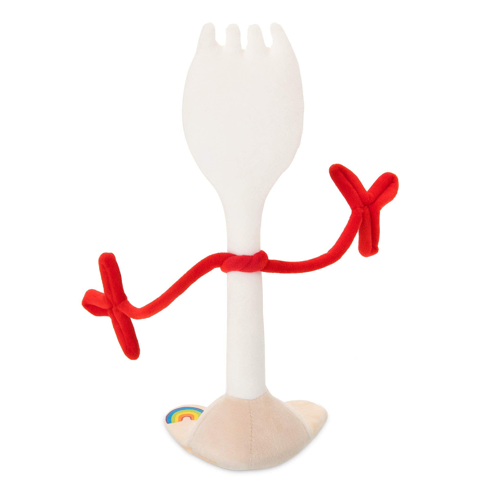 Disney Store Forky plush with embroidered features for lasting quality and character fidelity