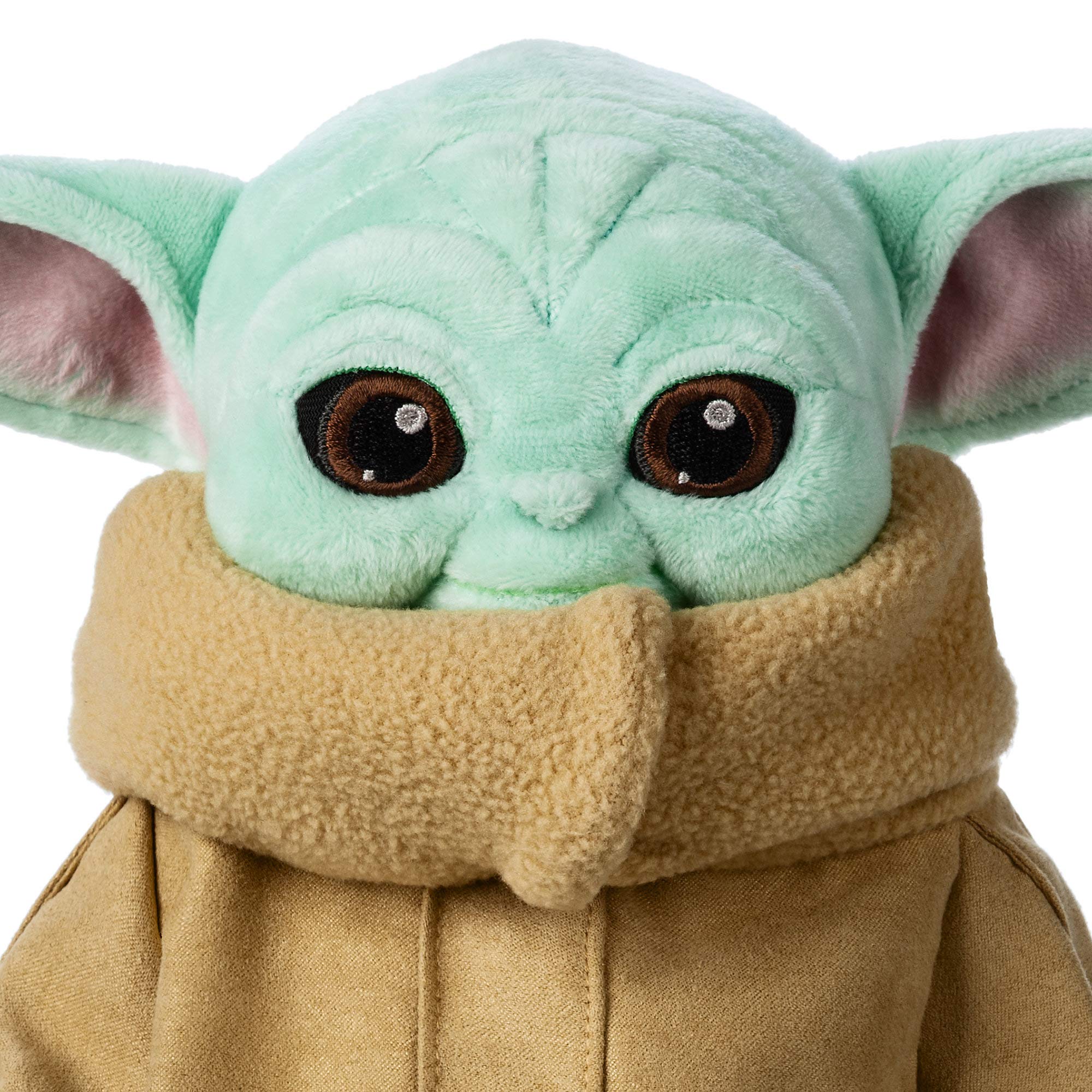 Disney Store Grogu plush embroidered face captures charm for collectibles and cuddles
