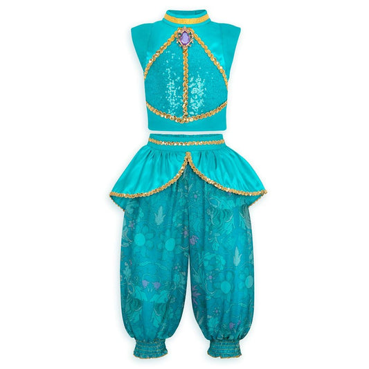 Disney Store Jasmine costume top with shimmering bodice for dress-up fun