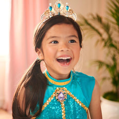 Disney Store Jasmine mesh bodice with sequins adds magical sparkle.