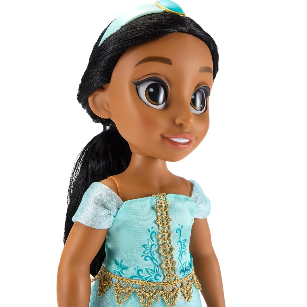 Disney Store Jasmine curl-toe shoes add authentic princess flair to every scene.