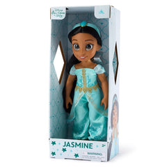 Disney Store Jasmine 16-inch doll in display-ready packaging for collectors.