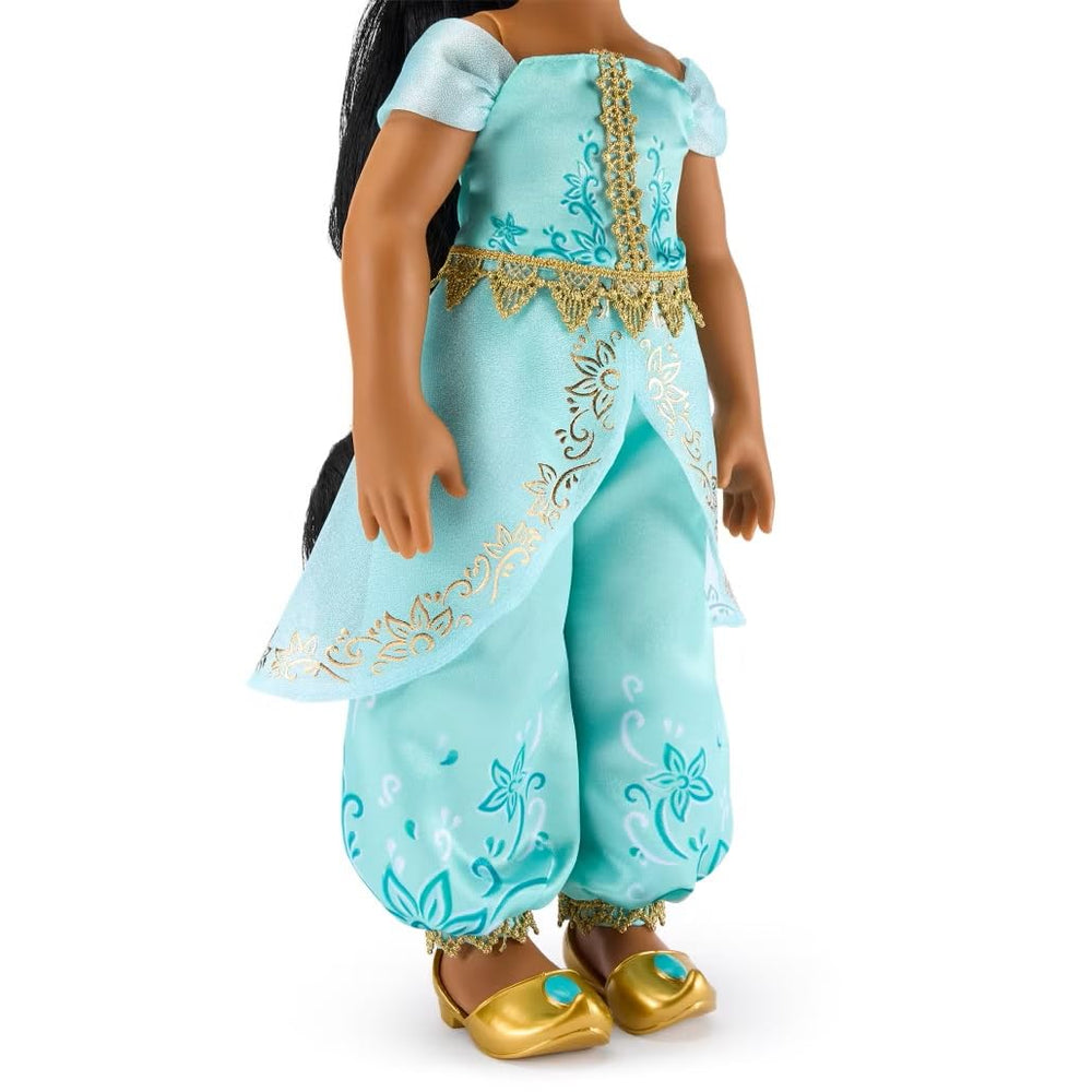 Disney Store Jasmine hair comb with Rajah handle helps maintain hairstyles during play.
