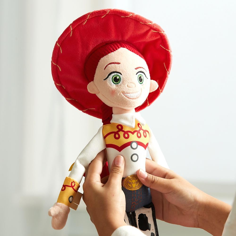Disney Store Jessie plush wearing denim jeans for Toy Story accuracy