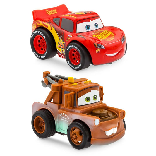Disney Store Lightning McQueen pullback action with quick start and racing fun.