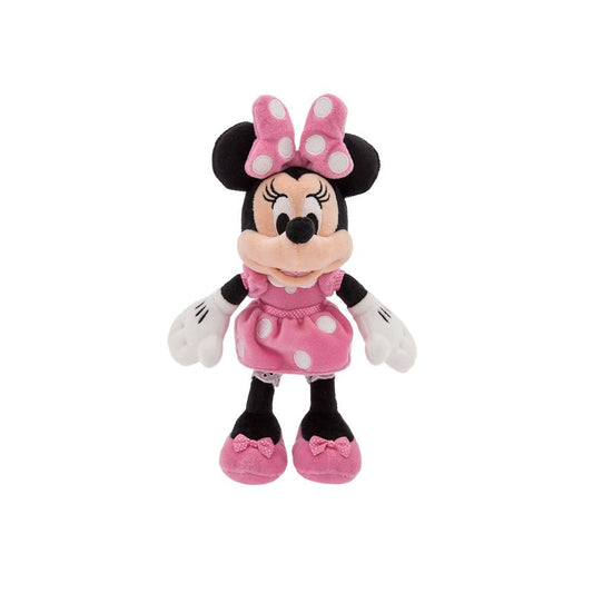 Disney Store Minnie Mouse pink dress bean bag plush ready for cuddles and play.