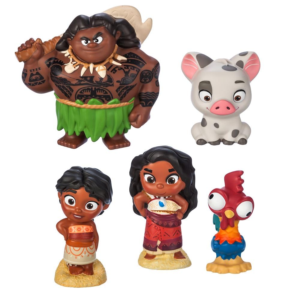 Disney Store Moana 2 clear pail with lid enables easy water play and storage.