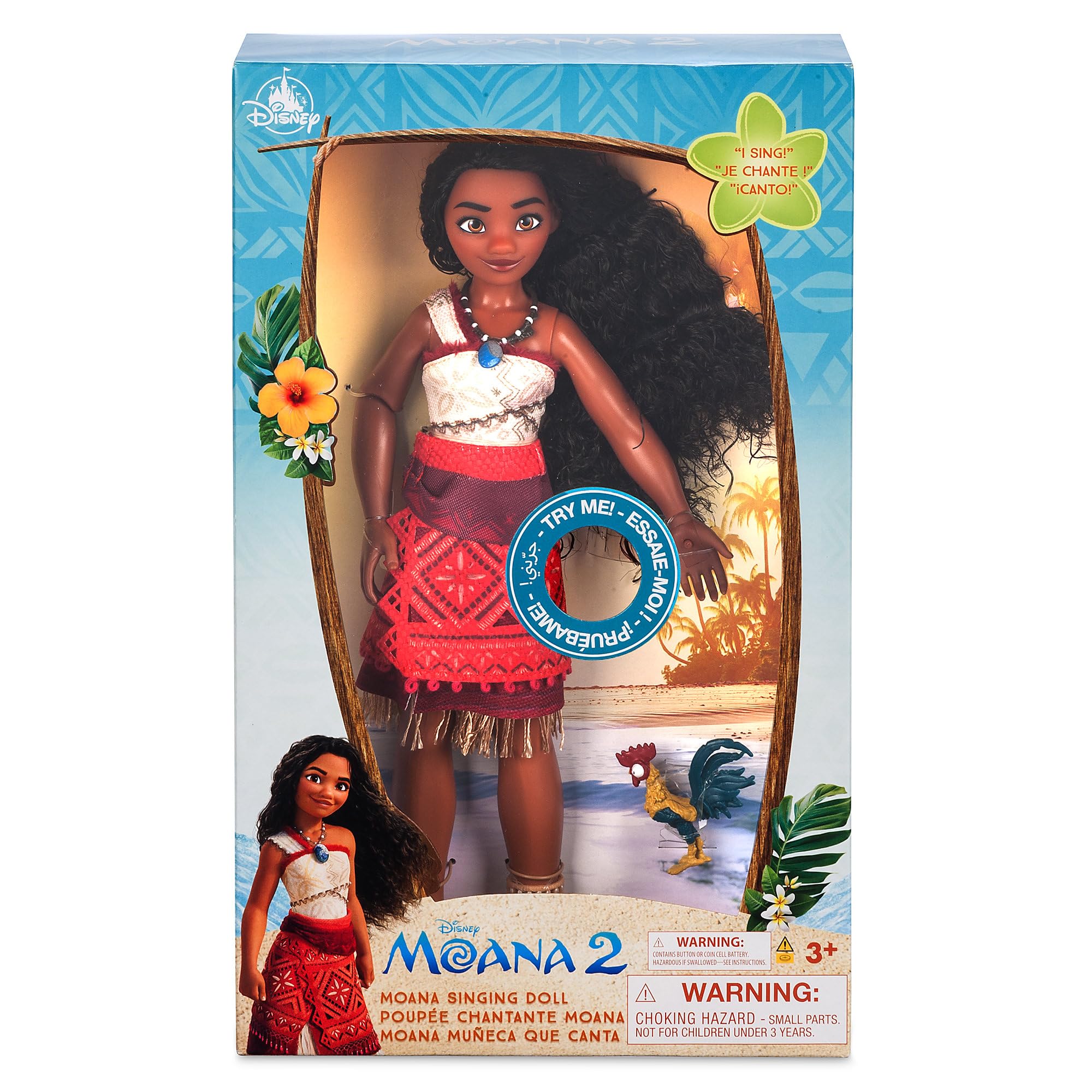 Disney Store Moana 2 display-ready packaging ideal for display or gifting.