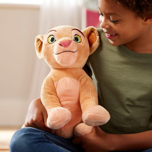 Embroidered eyes and soft fabric bring Nala’s character to life for imaginative play.