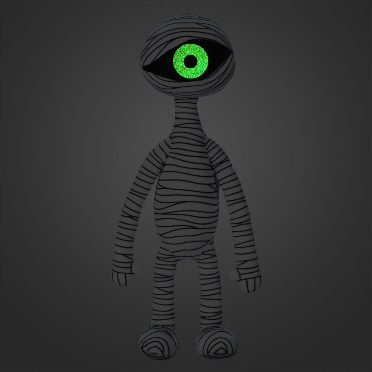 Disney Store Nightmare Before Christmas Mummy Boy plush with glow-eye for night-time display