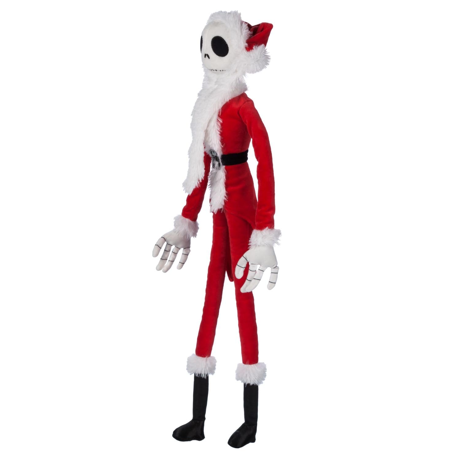 Disney Store Nightmare Before Christmas Santa Jack plush featuring fluffy beard