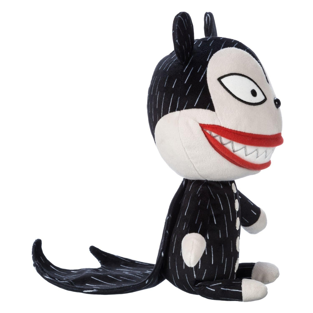 Disney Store Vampire Teddy in a batwing cape, ready for display.