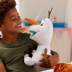 Disney Store Olaf plush embroidered features highlight his iconic grin for collectible display