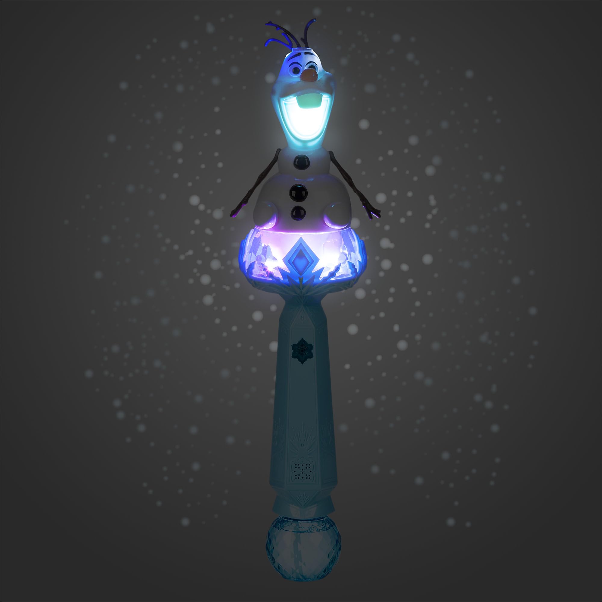 Disney Store Olaf musical snow wand figure glows for cozy Frozen play