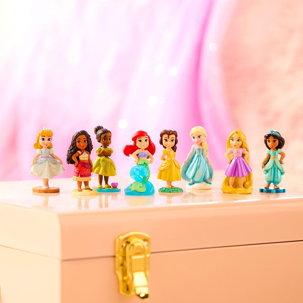 Disney Store Once Upon a Story Belle figure enhances storytelling and table decor at birthdays.