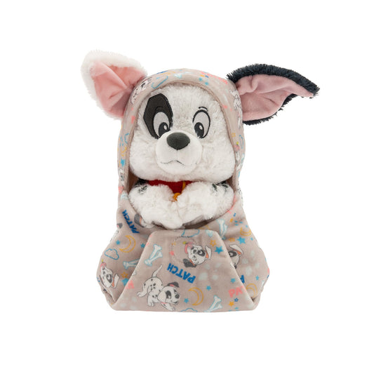 Disney Store Patch plush with soft reversible swaddle for cozy baby cuddles