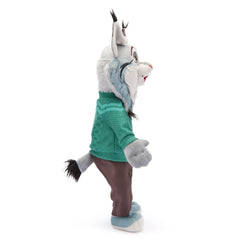 Embroidery highlights and sculpted plush shape enhance imaginative play.