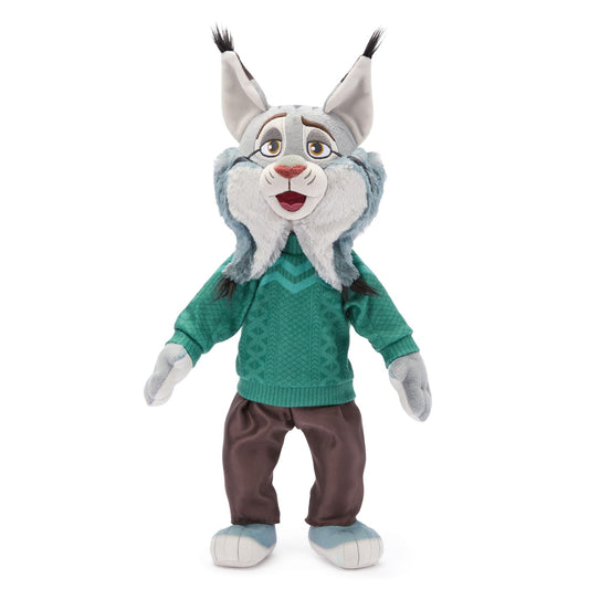 Disney Store Pawbert Lynxley plush, front view, inviting cuddles for kids and collectors.