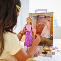 Disney Store Rapunzel Story Doll coloring book included to inspire creativity during play