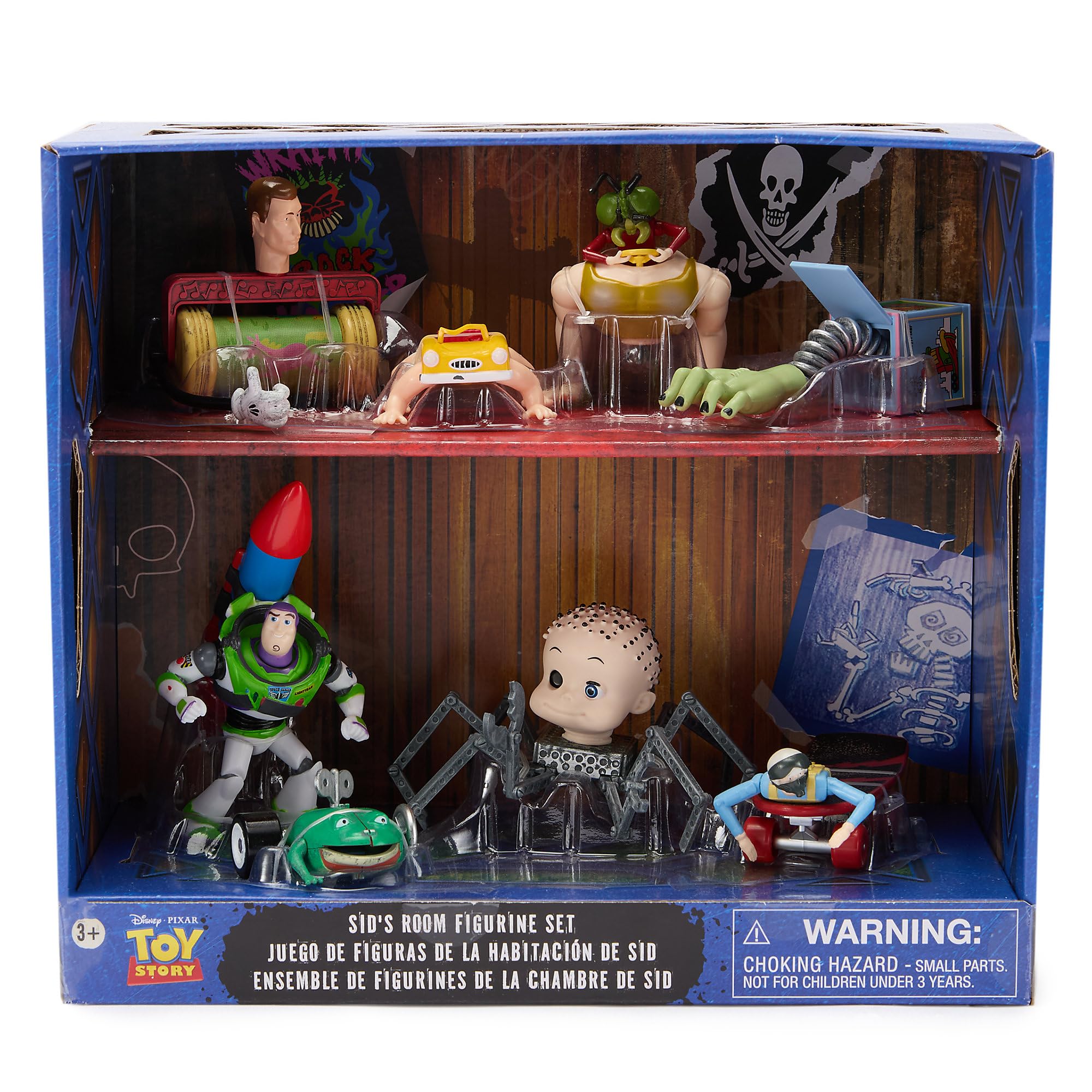Disney Store Sid's Room Buzz and the Big One figure enhances collector display and play.