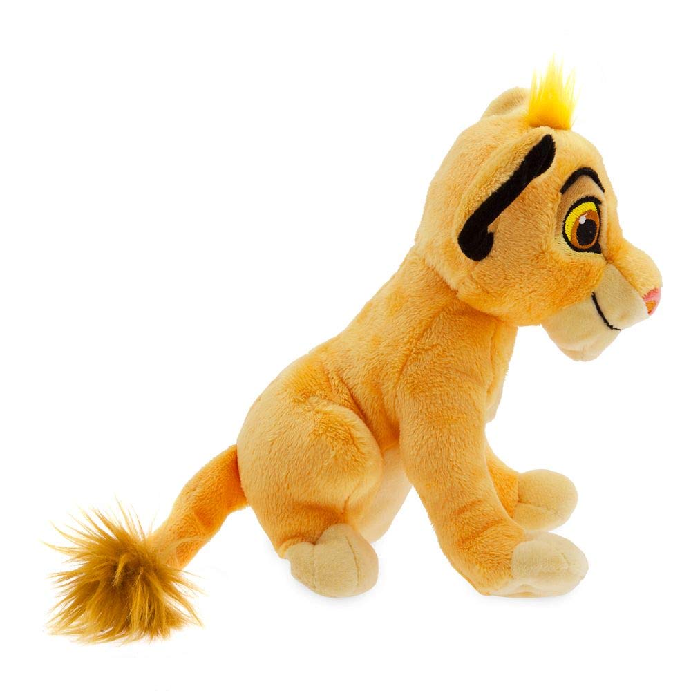 Disney Store Simba mini bean bag plush tail detail, soft and portable cuddle buddy.