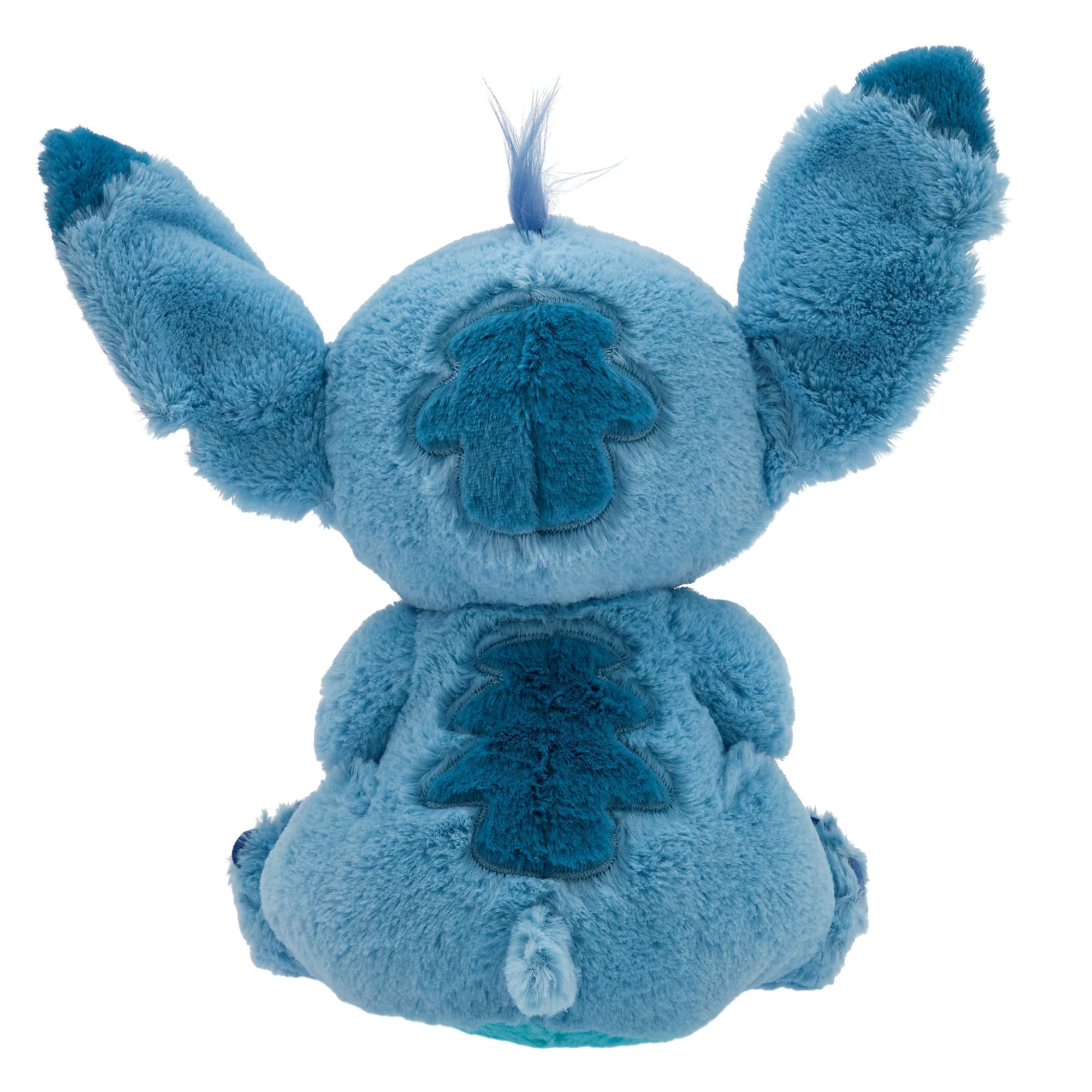 Disney Store Stitch plush with tropical-print swaddle, ideal gift for baby showers