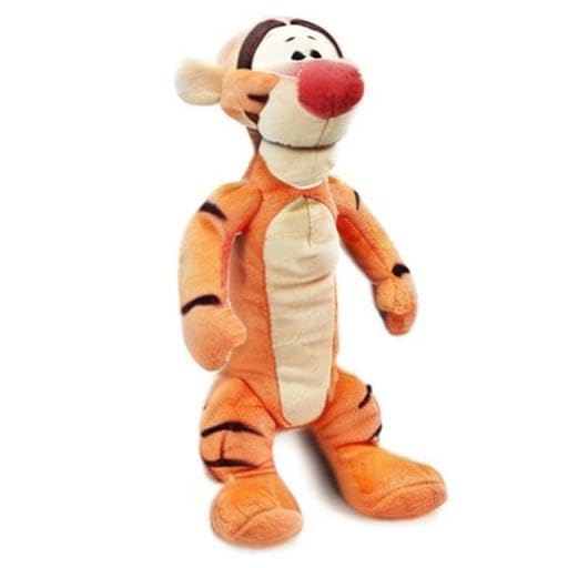 Disney Store Tigger mini bean bag plush bottom view demonstrates stable, upright seating