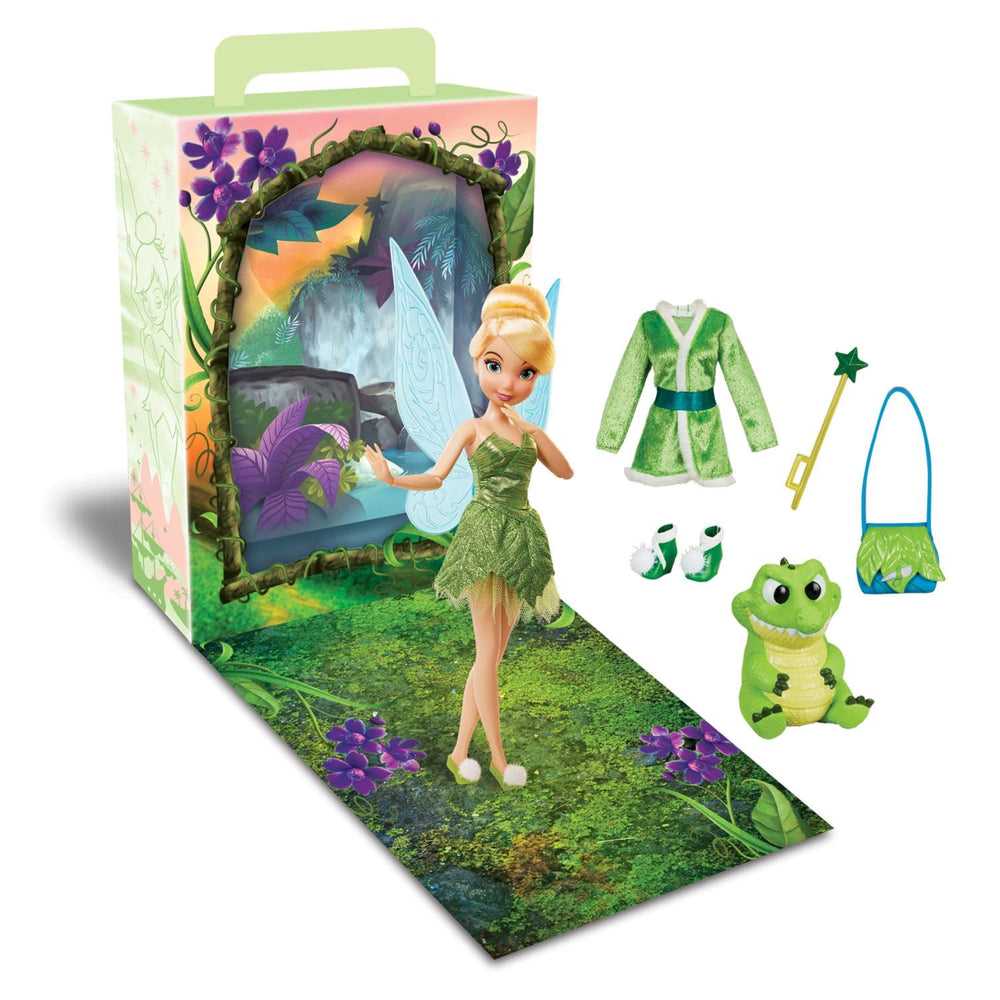Disney Store Tinker Bell Story Doll front view showcases poseable features and collectible sparkle.