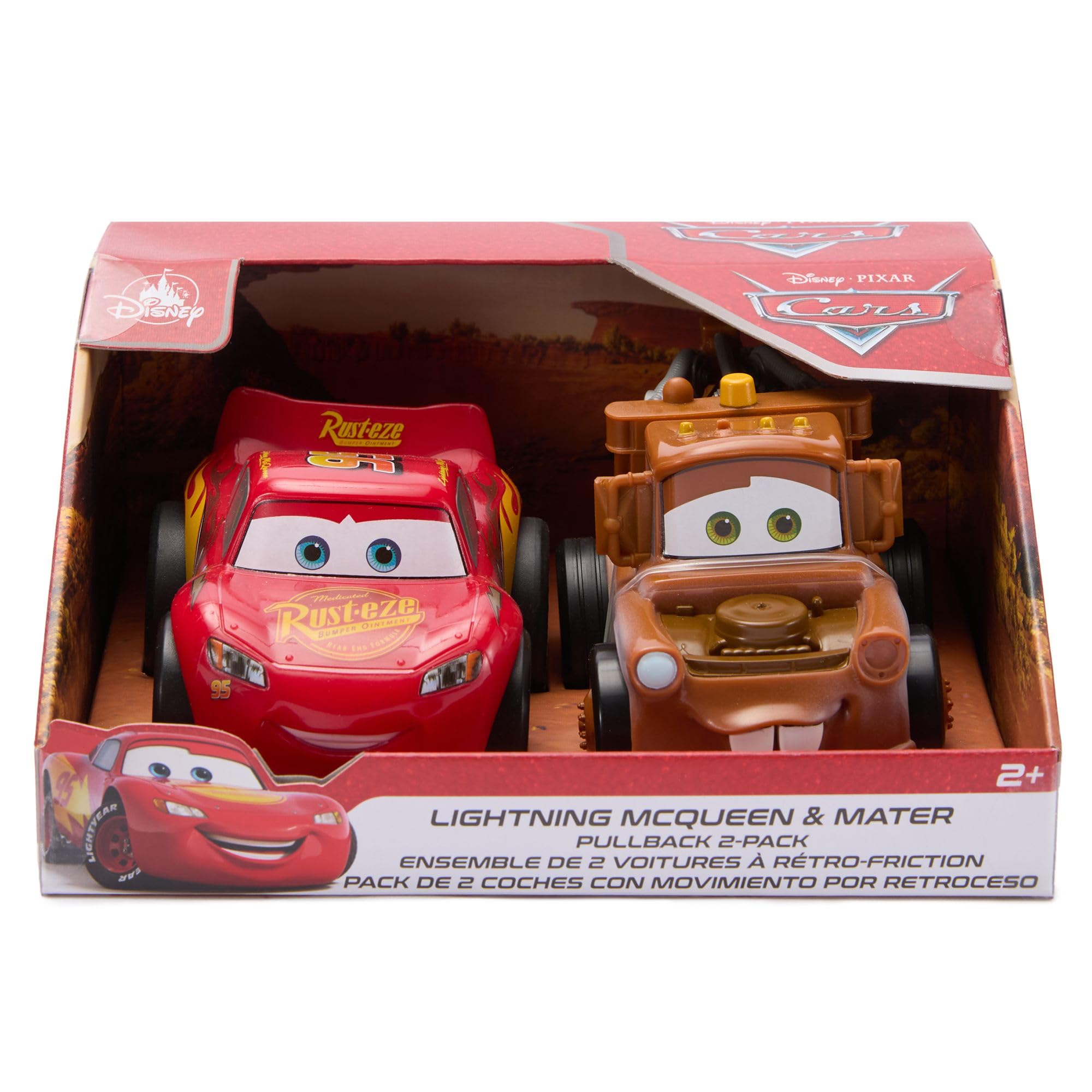 Disney Store Tow Mater two-vehicle set sparks cooperative play and storytelling.