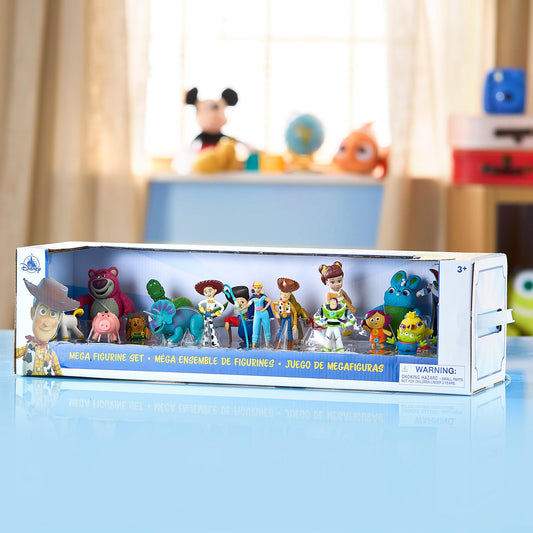 Disney Store Toy Story Mega Figure Set Buzz Lightyear with base for dynamic play possibilities