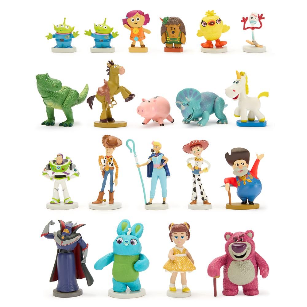 Disney Store Toy Story Mega Figure Set Woody on attached base for display