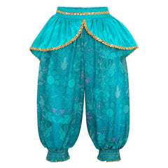 Decorative brooches and jewels enhance Jasmine outfit for twirling moments