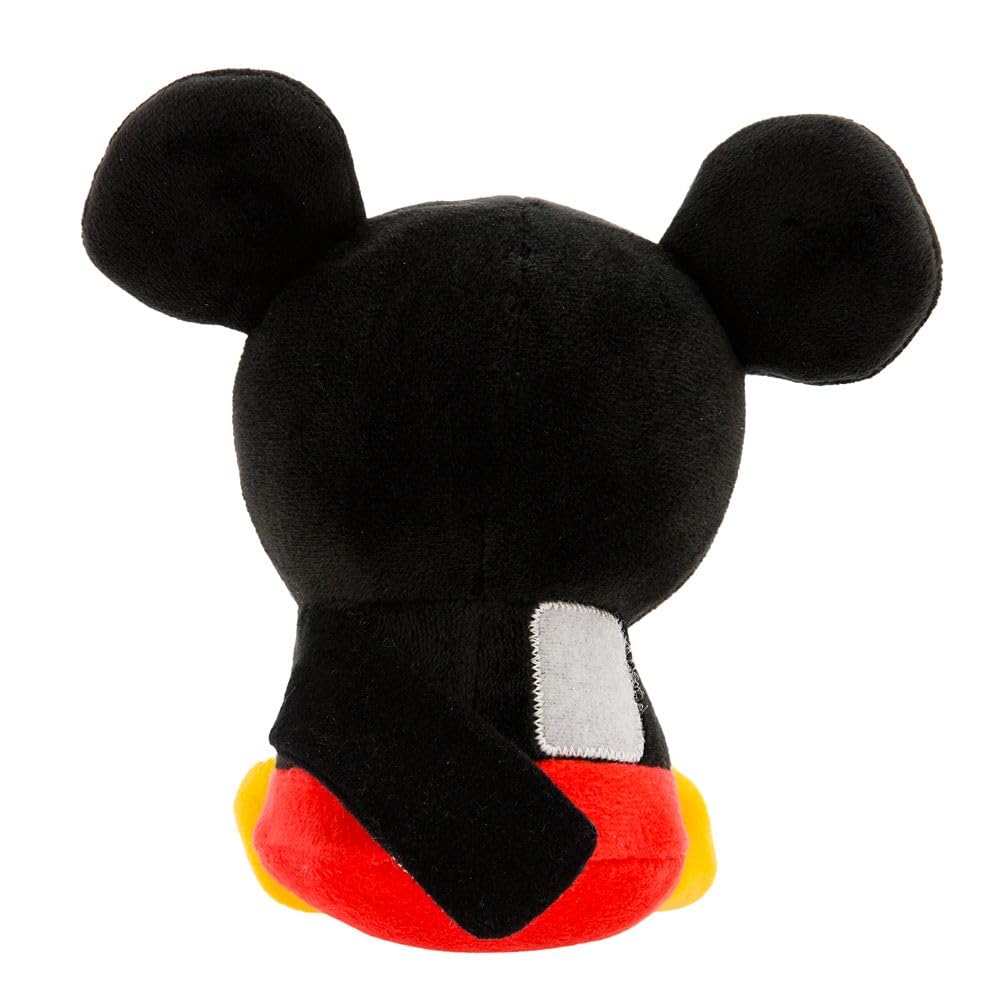 Disney Store Mickey Mini Mix-Its close-up shows embroidered facial features and details.