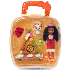 Moana carry case with glitter handle keeps toys organized and portable