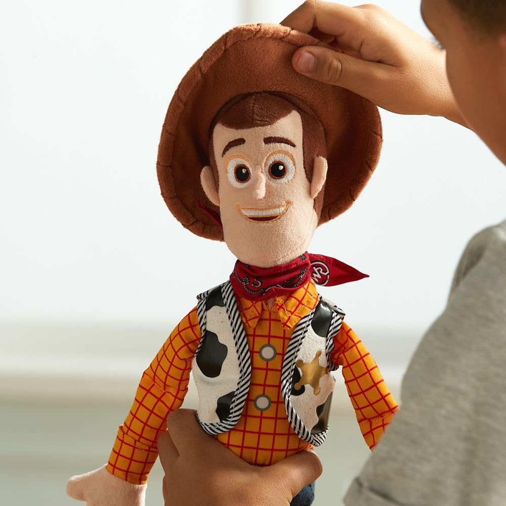 Woody's cowboy outfit replica enhances display and imaginative play.