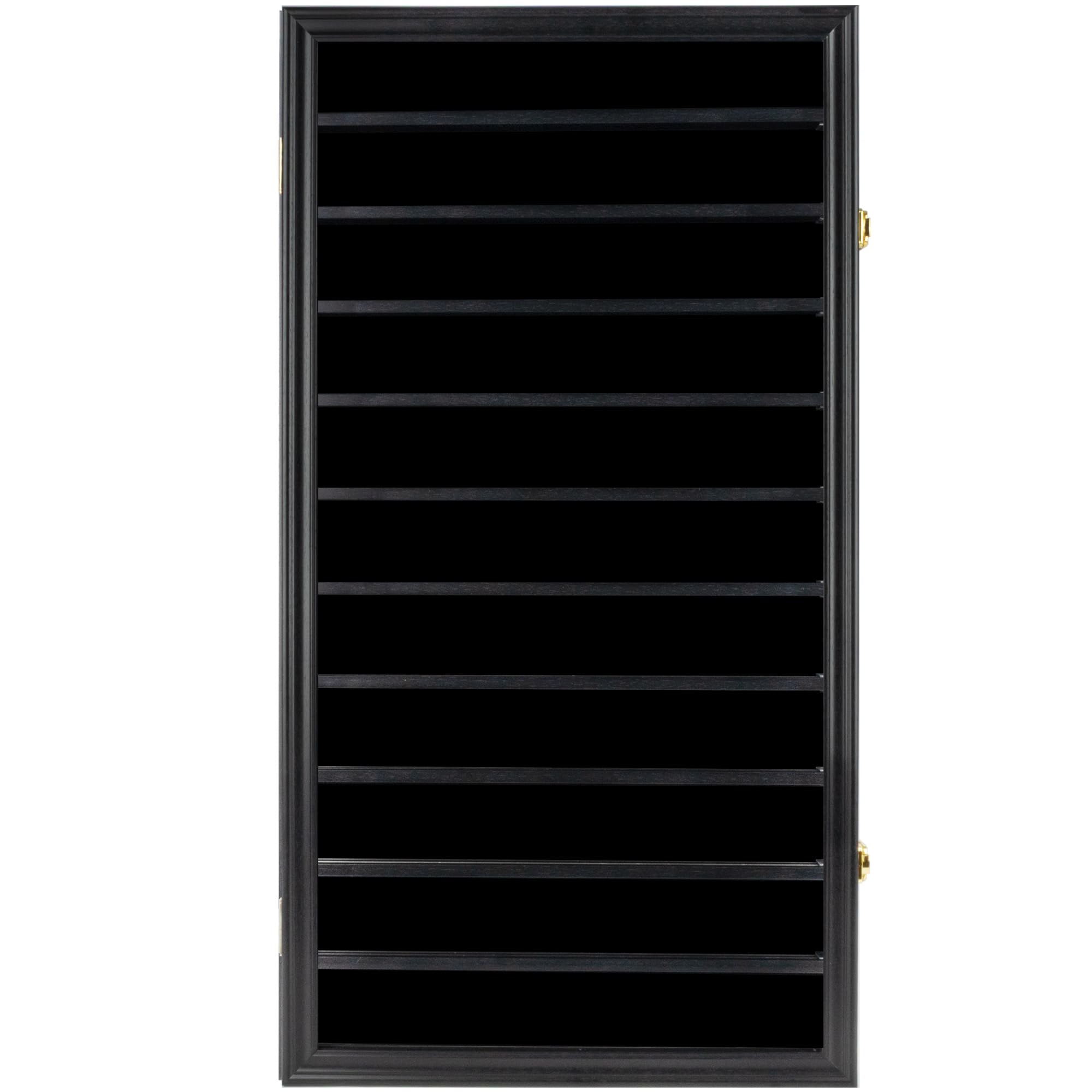 DisplayGifts acrylic front and door protect coins while keeping them visible.