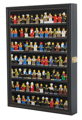 DisplayGifts Minifigure Display Case black frame offers a modern, versatile display solution.